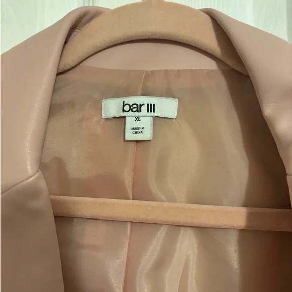 Bar III Women's Blush Pink Blazer - Picture 3 of 5